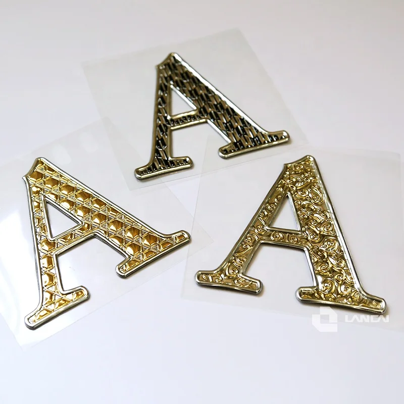 Factory price 3D chrome badge custom car logo sticker bendable emblem badge