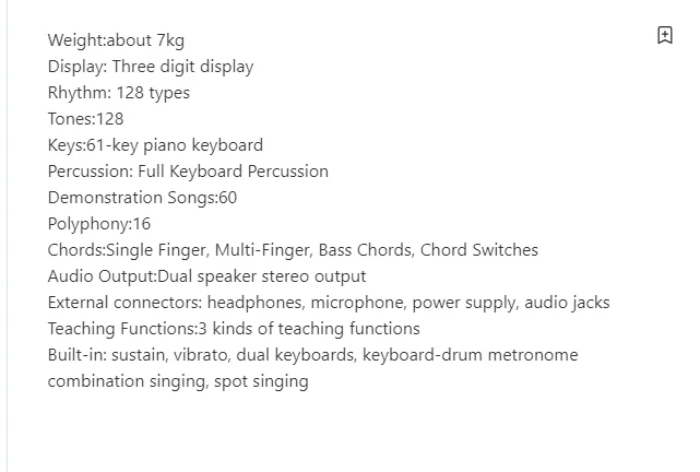 Factory direct sale adult children teaching 61 keys piano keyboard electronic piano