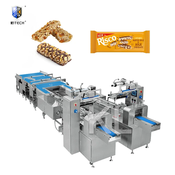 Автоматизация сортировки кормления упаковочная система риса бар еда горизонтальный поток упаковочная машина