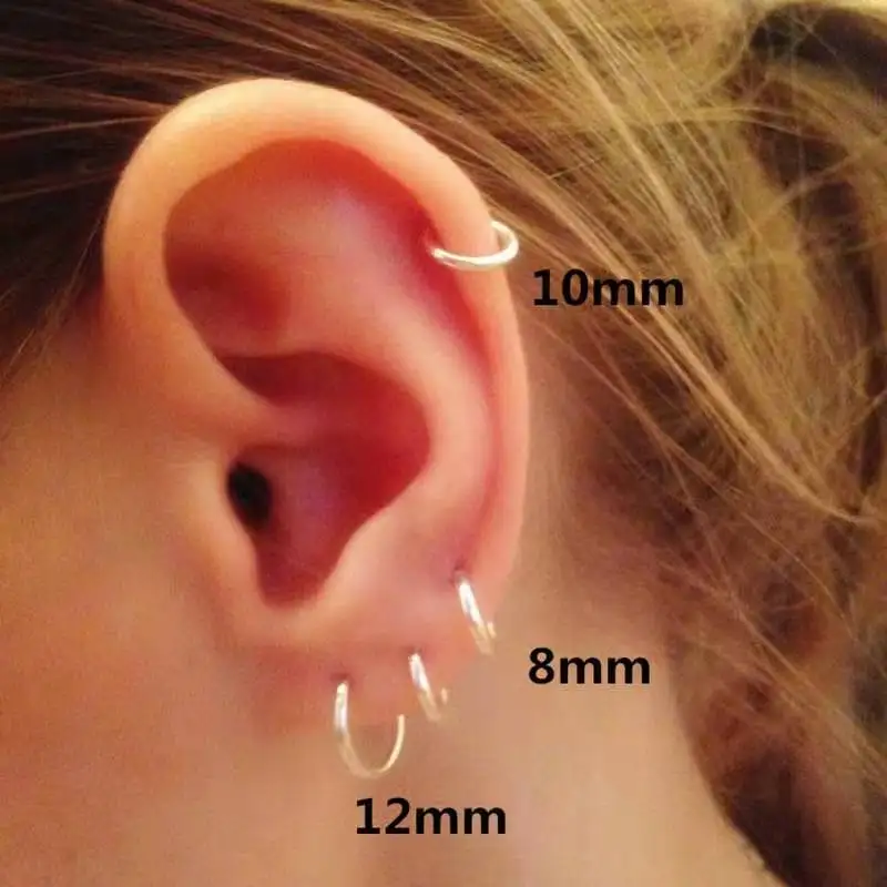 Wholesale Trendy Stainless Steel Jewelry 14K 18K Gold Filled 2.5mm Thick Small Hoop Earrings Women