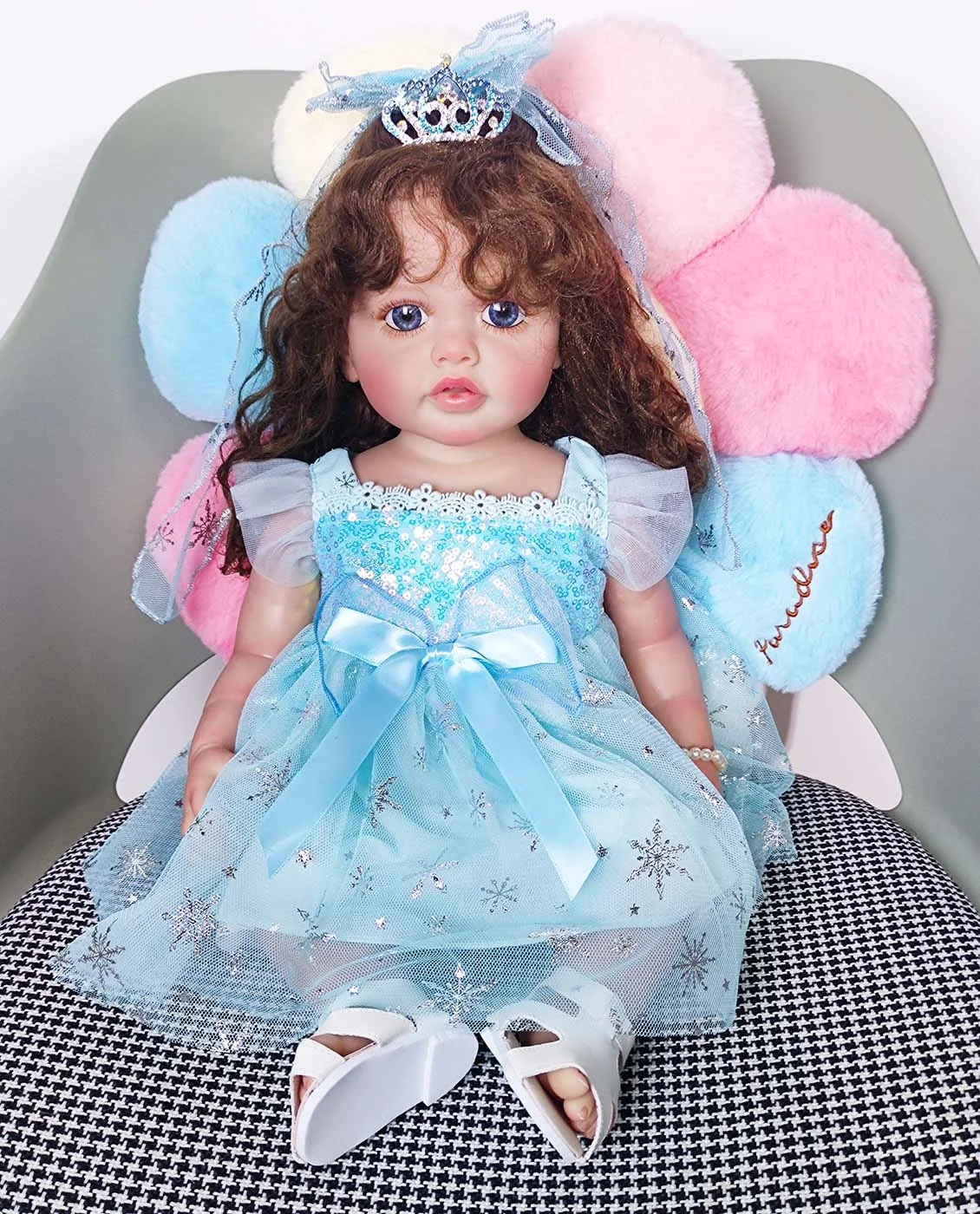 Vinyl Simulation Doll Set Mini Dolls Bebe Realistic Full Body Baby Soft Silicon Reborn Real Boneca Reborn
