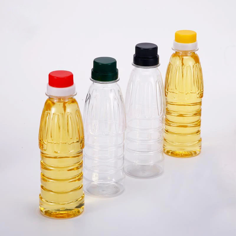 280ml-5L PET food grade plastic cooking oil bottle with caps
