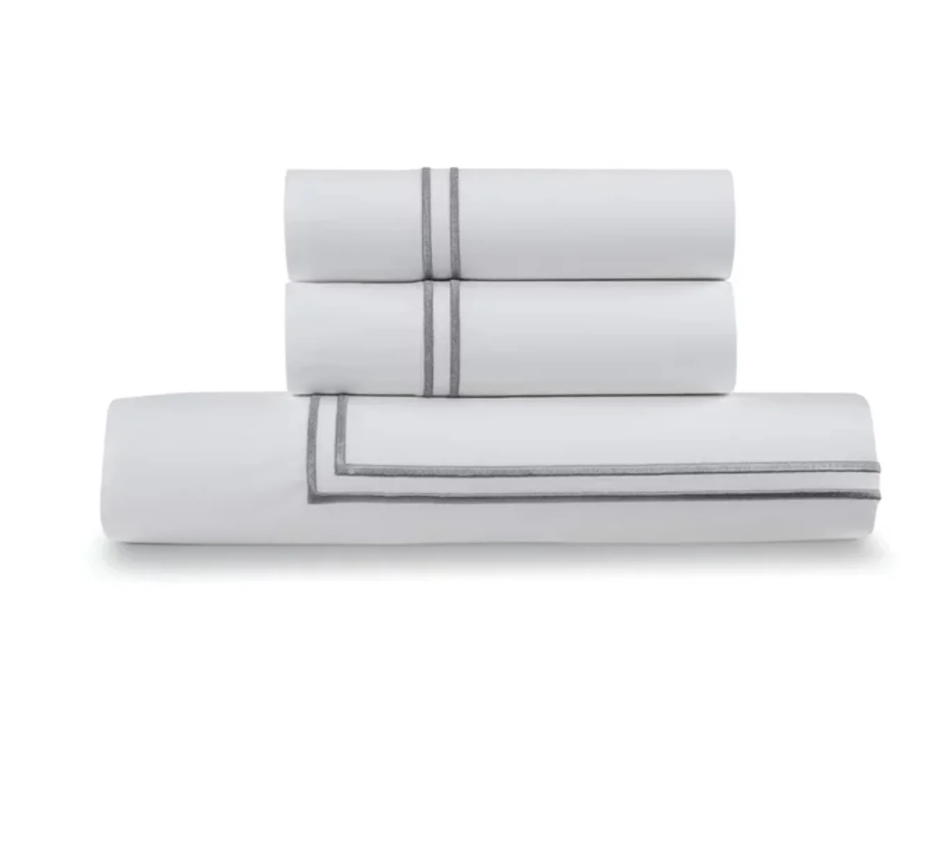 100% хлопчатобумажная простая белая 3-звездочная гостиничная вышивка плоская простыня и наволочка