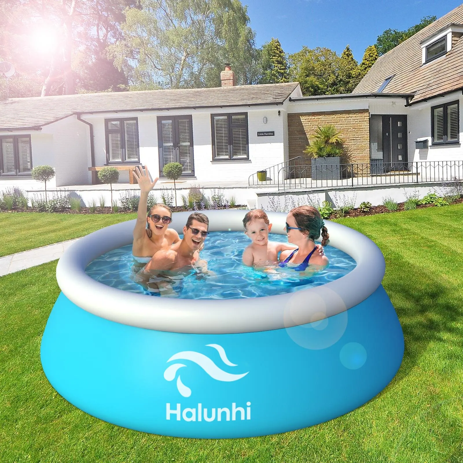  Надувной бассейн Halunhi 15 футов x33in 10-14