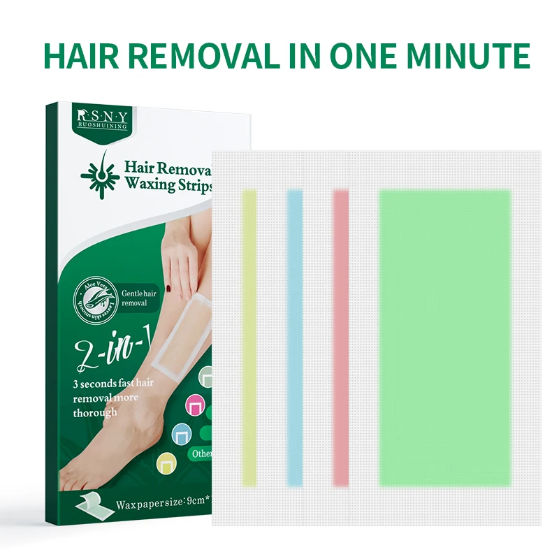 Private Packaging 9*18 cm Body Waxing Strips Hair Removal Depilatory Wax Strips