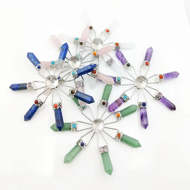  Фантастические пирамиды 7 чакр энергетический дизайн природный генератор исцеляющий кристалл для украшения