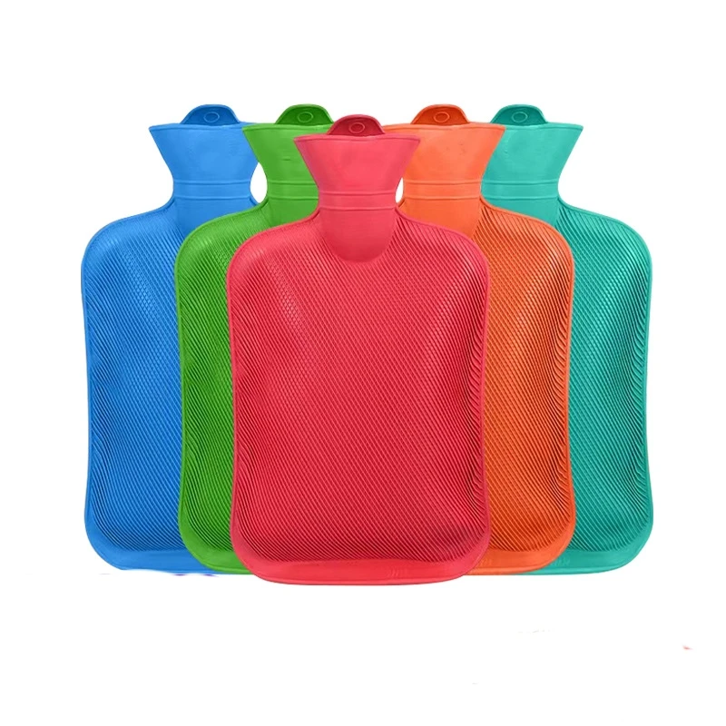 Good quality Custom ODM 1000ml 2000ml rectangle nature Silicone rubber hot water bag hot water bottle logo hand warmer