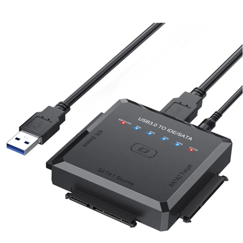 USB 3.0 to IDE and SATA Converter External Hard Drive Adapter Kit for Universal 2.5/3.5 HDD/SSD Hard Drive Disk