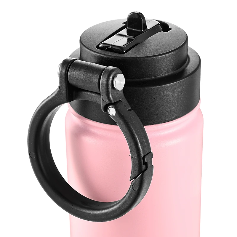 32 Ounces Water Bottle BPA-Free Flex Lid and Straw Lid Double Wall Stainless Steel Sports Wide Mouth Flask