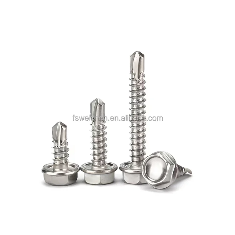 Stainless Steel Hex Washer Head Self Drilling Screws