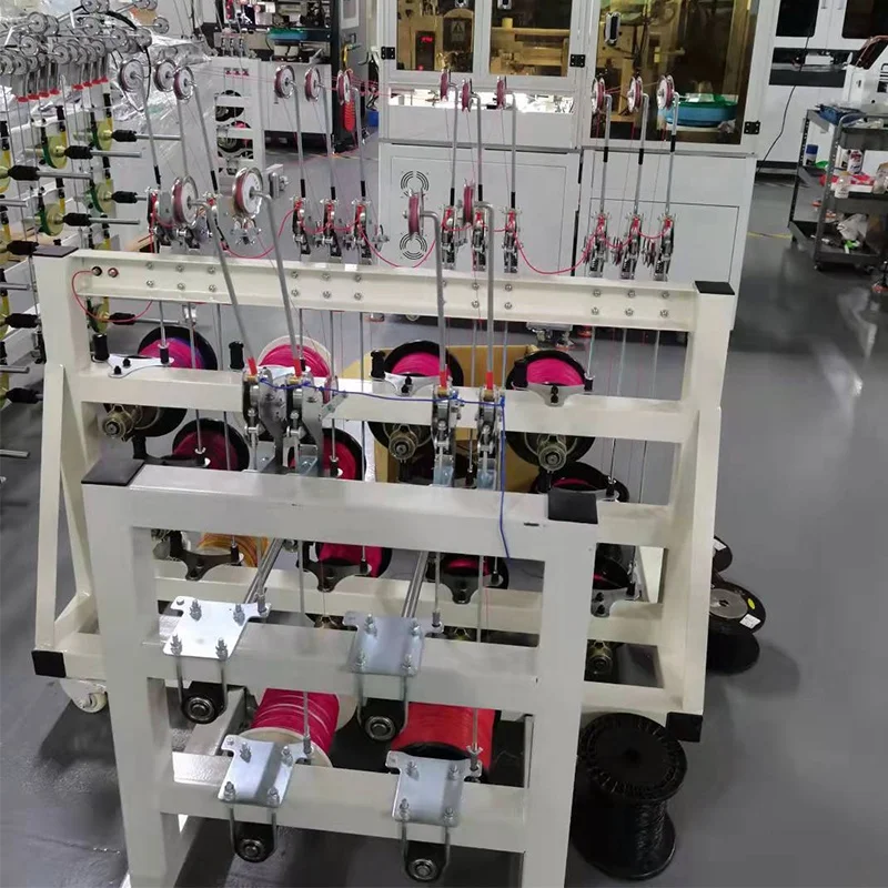 Automatic Cable Feeding Machine Eastontech Multiaxis Wire Spool Tension Frame Multi-spool Wire Dereeler with Brake Control 250mm