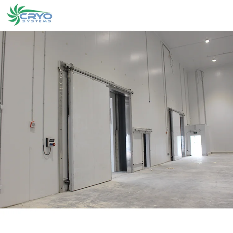 cold storage room sliding door , standard industrial negative cold room