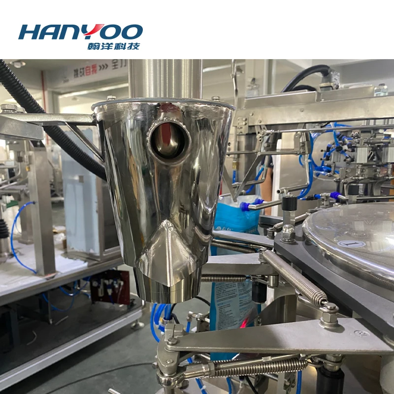Автоматическая упаковочная машина для дойпака HANYOO готовых пакетов стоячие пакеты пищевых порошков наполнение и компонент сердечника двигателя