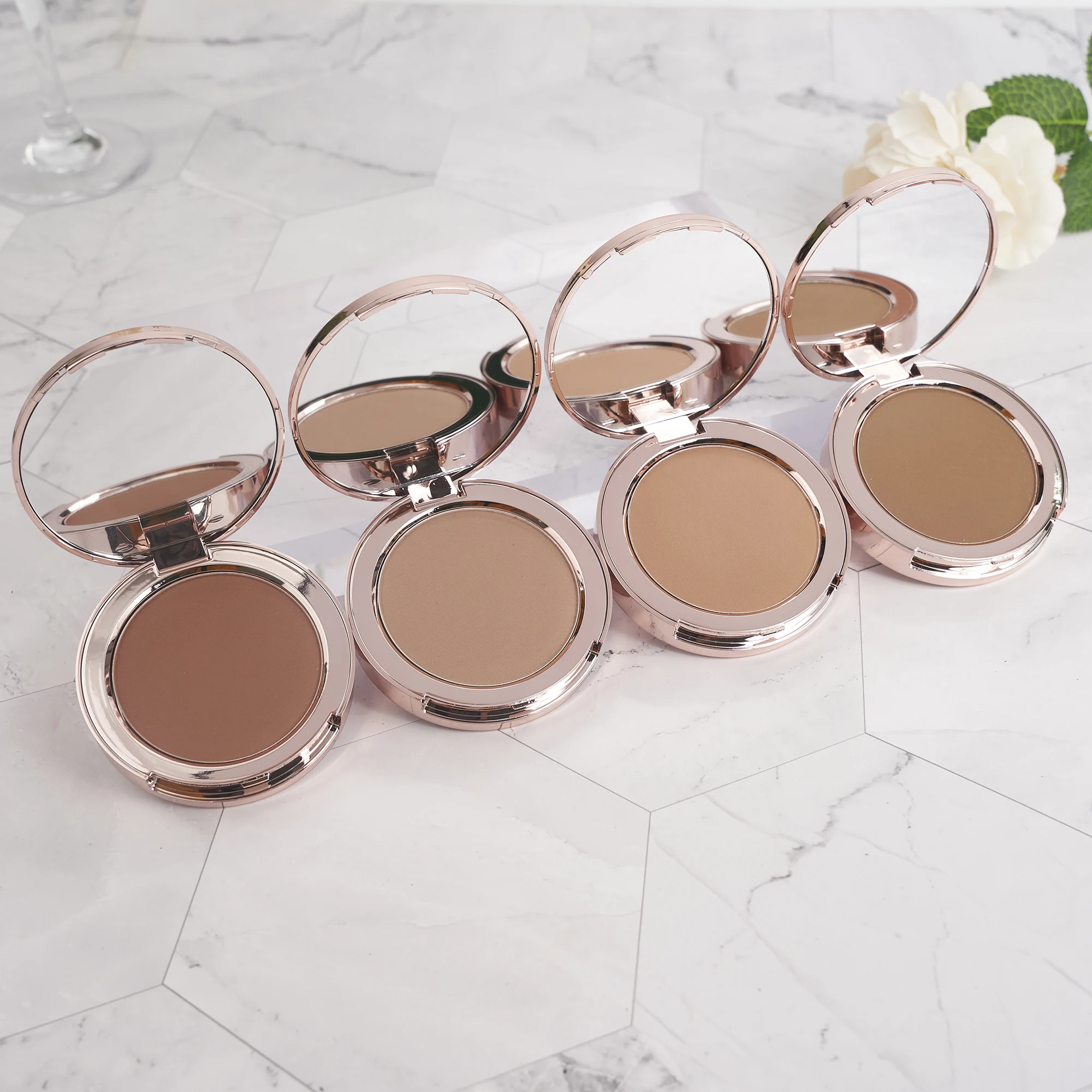 Cosmetics wholesale Private Label Matte Bronzer make up palette single makeup contour palletes