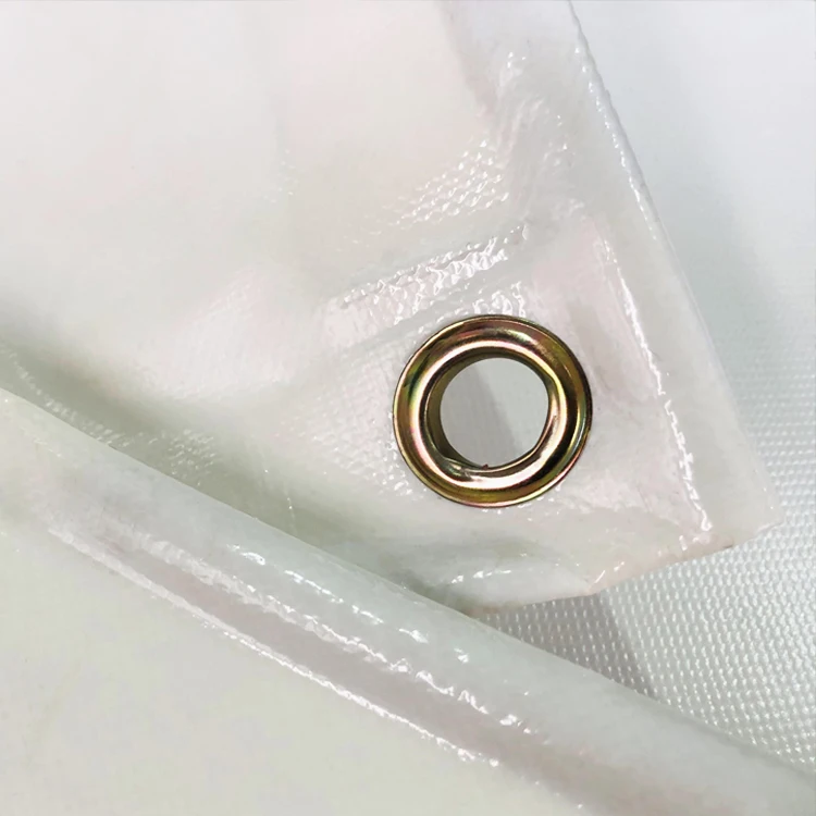 Litong high quality 610gsm white tarp 20ft 40ft shipping container cover container tarpaulin