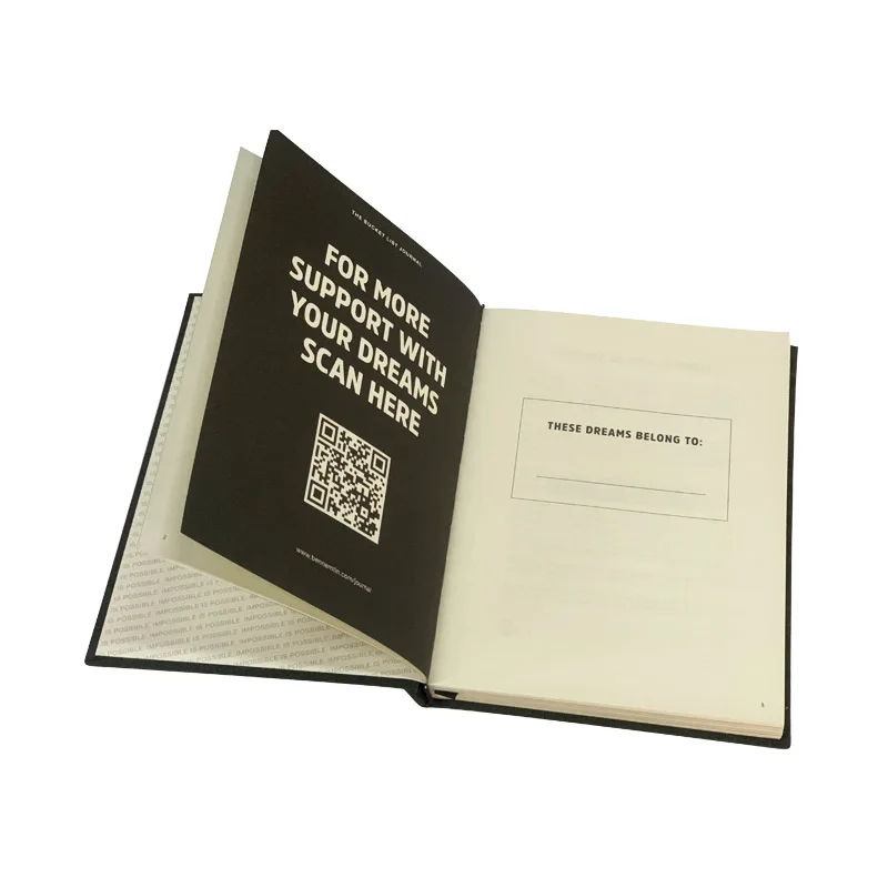 Factory whole cheap custom journal book printing hardcover journal custom printed pages