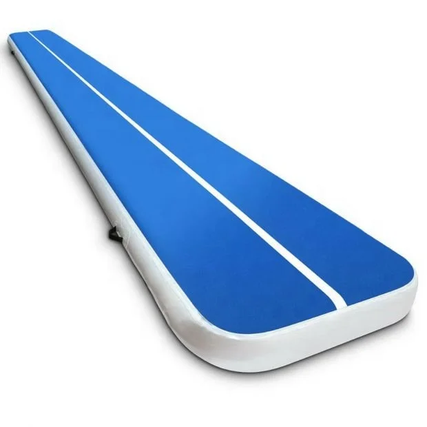 6x1x0.2m  Inflatable Air Track mat with blue surfaces for Sale