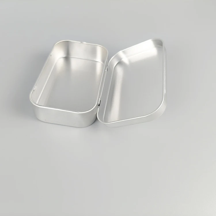 Empty Rectangle Metal Aluminum Jar 80ml For Cosmetic Soap Jars