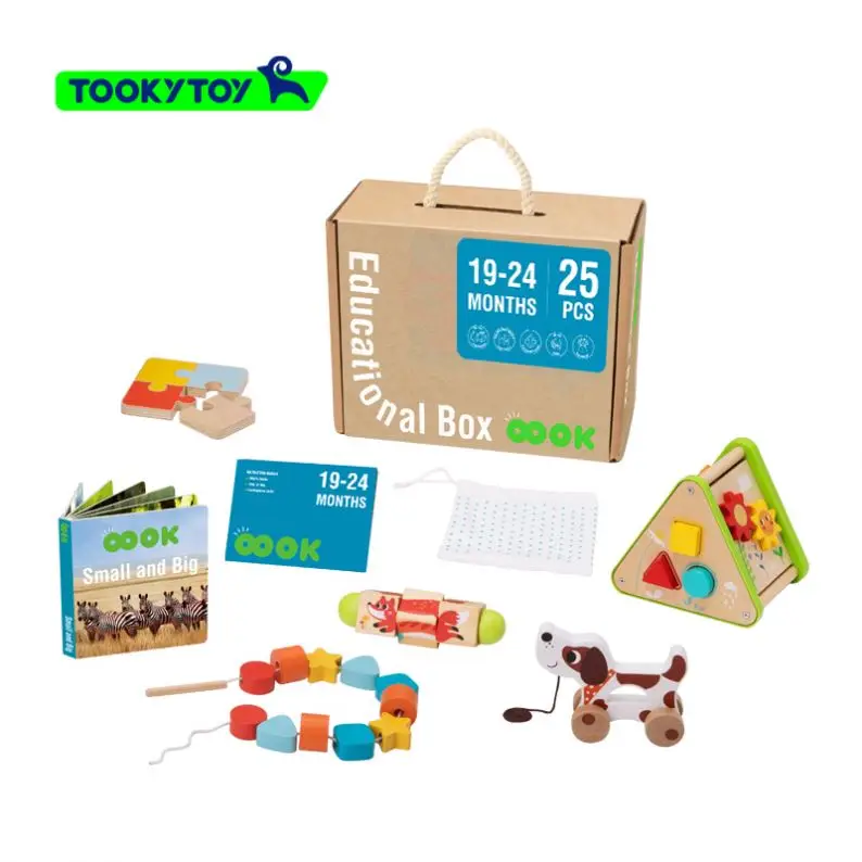 Montessori beading game geometric shape matching box educational toy activity cube puzzle 1-2 year kids early Educational Box