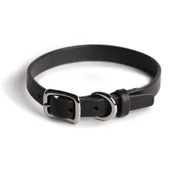 Luxury handmade cow leather pet dog collar genuine leather collar for dogs cat pet collar dog leather