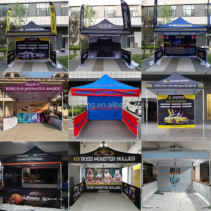 Wholesale Promotion Aluminum Steel Frame Pop Up Store Tent 600D Advertising For Events 10x10 Trade Show Display Tent