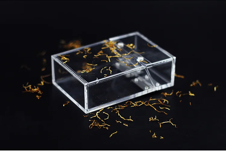 Brand new smoking accessory type acrylic plastic cigarette case transparent portable cigarette case