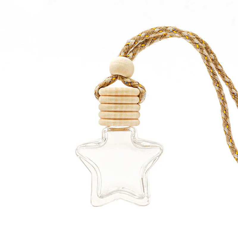 wholesale price manufacturers of car diffuser perfume bottles with wooden cover shaped car air freshener 10ml