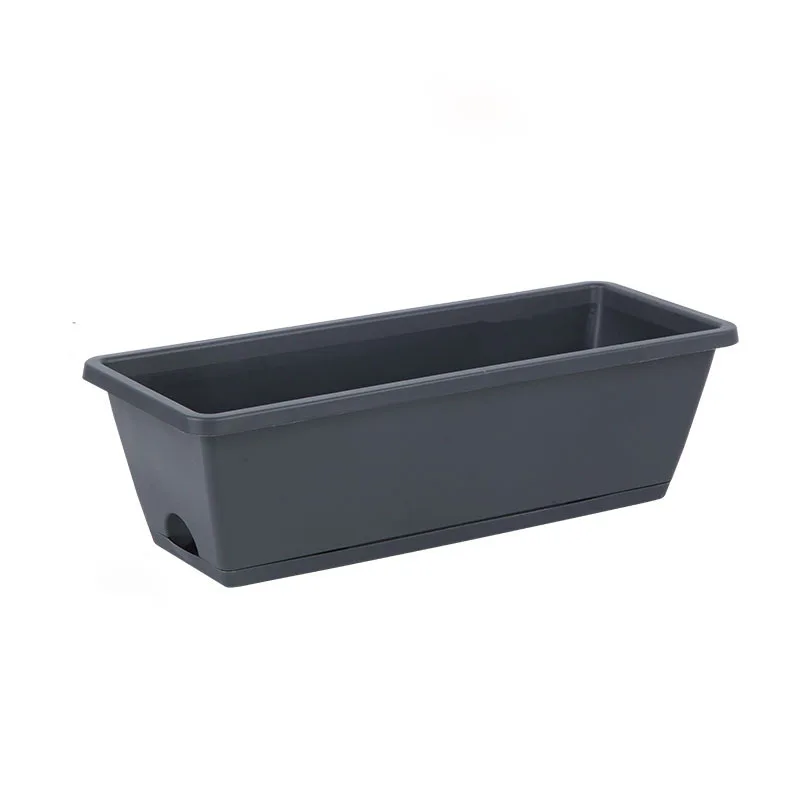 Outdoor hot selling plastic flower pot square flower pot extra large plastic nursery flower pot tray planting slot