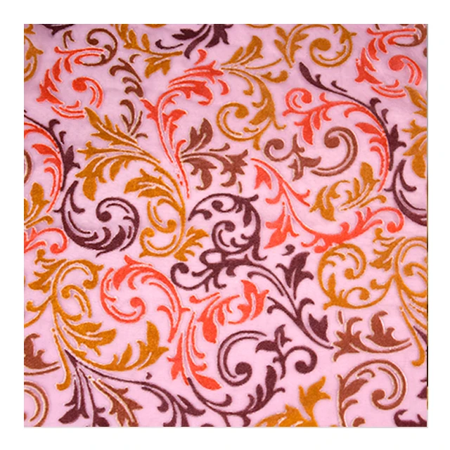 hot sale high quality print Nylon Viscose Burnout Velvet fabric for clothing