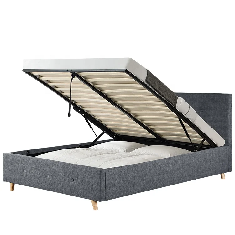 Willsoon  European design high quality linen storage bed ottoman bed tufted design for home use