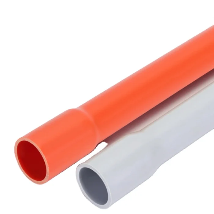 Rigid Nonmetallic Electrical Duct Fire Retardant PVC Conduit Pipe for Wiring Cable