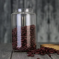 Acacia wood seal lid with glass storage jar wooden lid,glass storage jar with lid,storage jar glass