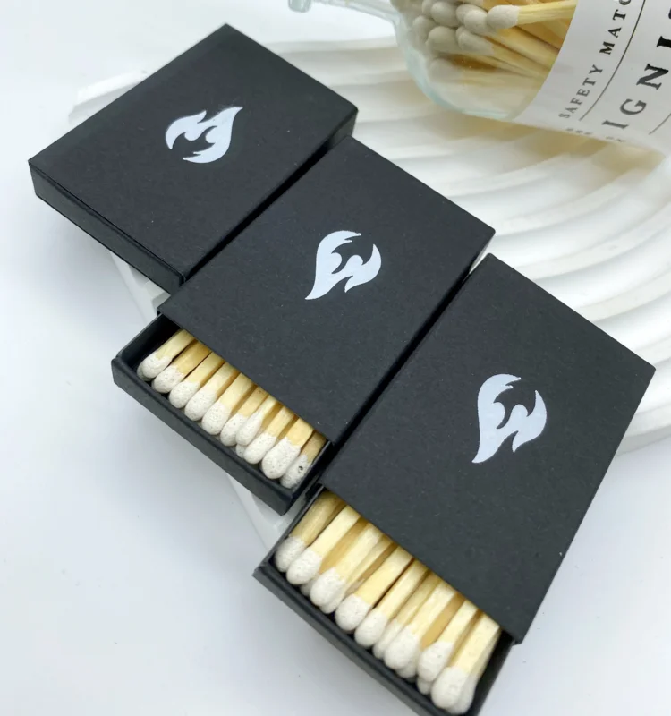 Production Safety Matches Factory Line Custom Matches Lighters Smoking Accessories Long Matches Sticks with Box