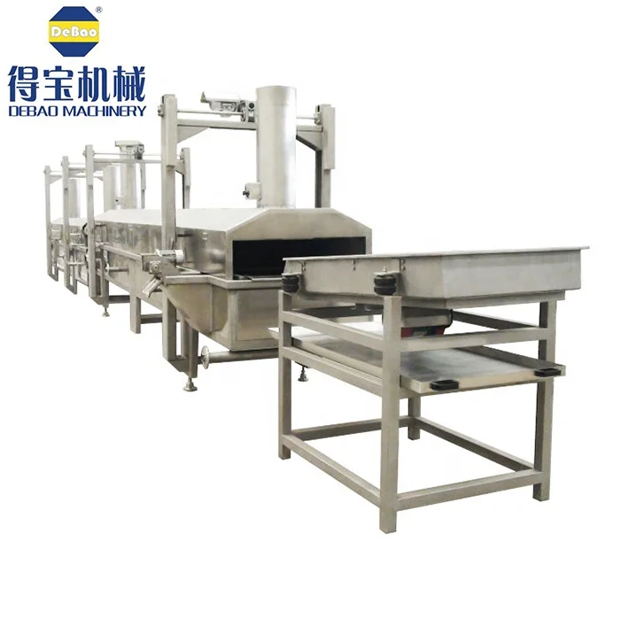 DBP Fried Shrimp Prawn rice Crackers Frying automatic Corn Snack continuous fryer Machine electric heating