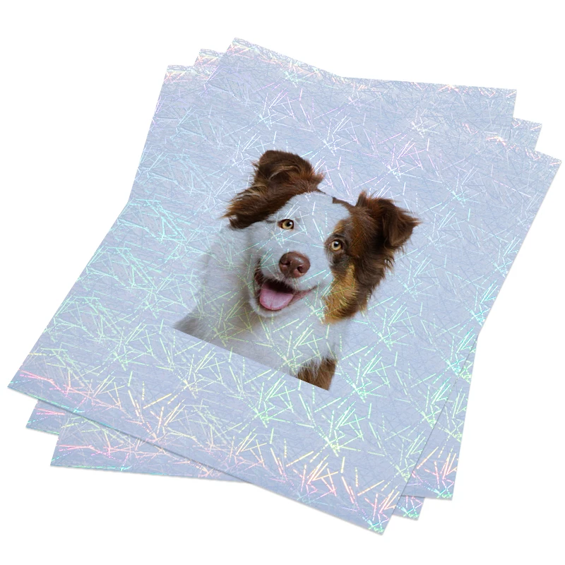 Premium Self-Adhesive Sand Star Holographic PVC Overlay Laminating Film Cold Laminated Glitter for Enhanced Visibility