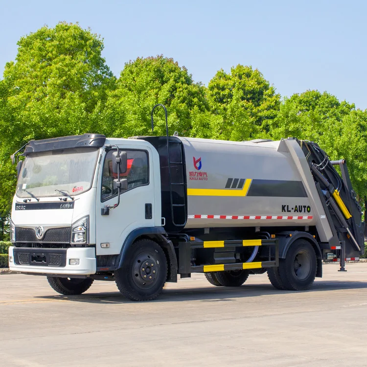 China Factory Dongfeng Garbage Collecting Equipment 5 Ton 8 Ton Garbage Truck Garbage Compactor Truck 6 CBM
