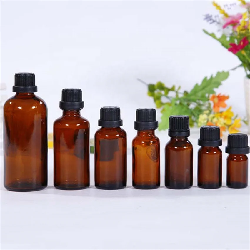 
In Stock 5ml 10ml 15ml 20ml 30ml 50ml 100ml Essential Oil Amber Glass Dropper Bottle 