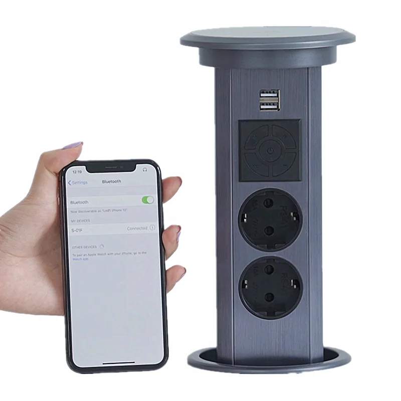 Amazon alexa socket motorized electrical plugs wrench tools sockets switches kitchen tabletop IP44 water proof