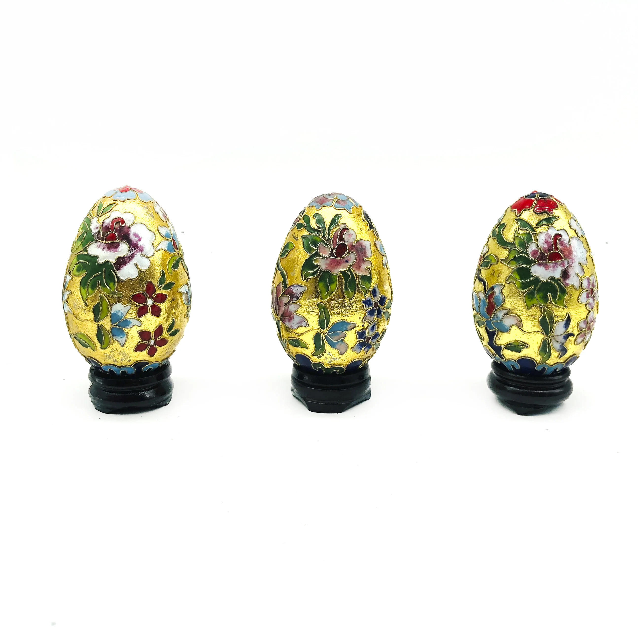 Gold Color Cloisonne Enamel Easter Faberge Egg Big size Cloisonne Egg