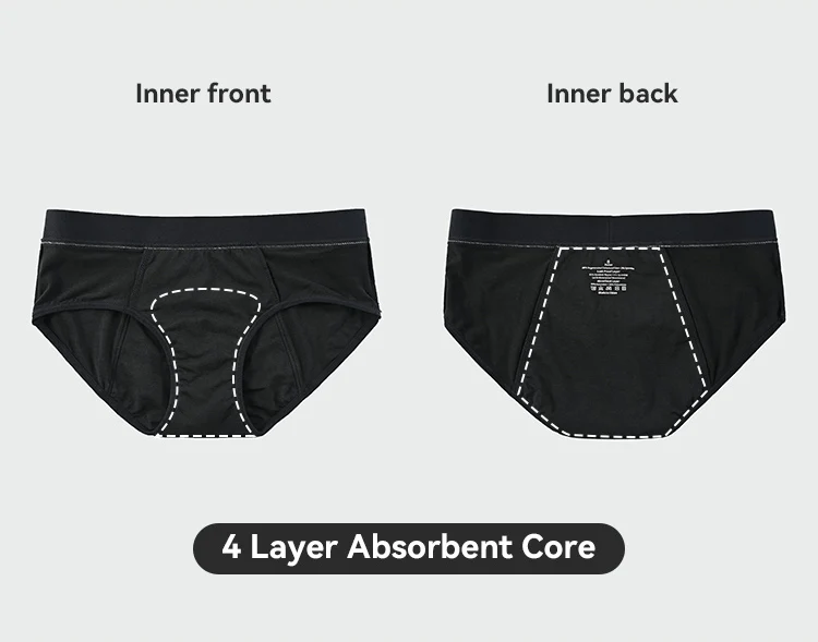 Young girls Yoga Panties No Tighten Menstrual Skinny Tummy Control Underwear Leak Proof Organic Bamboo fiber panty