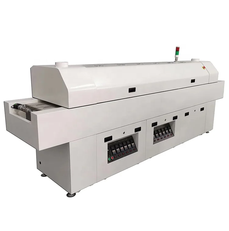Machinery for electronic products Led 6 Warm Zone Single Rail reflow soldering machine Welding Equipment reflow oven
