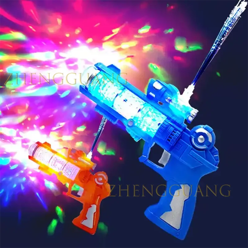 Zhengguang Toys Hot Selling Wholesale Plastic Projection Toy Gun Kids Electric Vocal Gun Toy With Lights