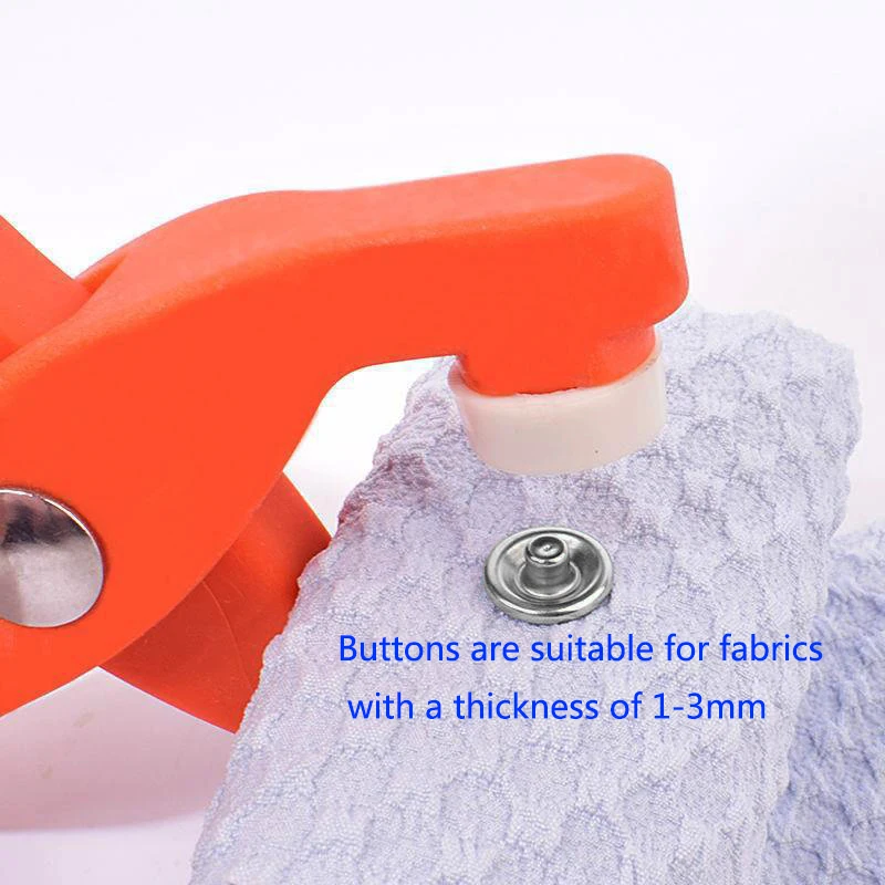 Stainless Steel Metal Snaps 100 SETS + Pliers Buttons Tool Leather Rivets Button Rivet Hollow Five-grab Snap Invisible Buckle