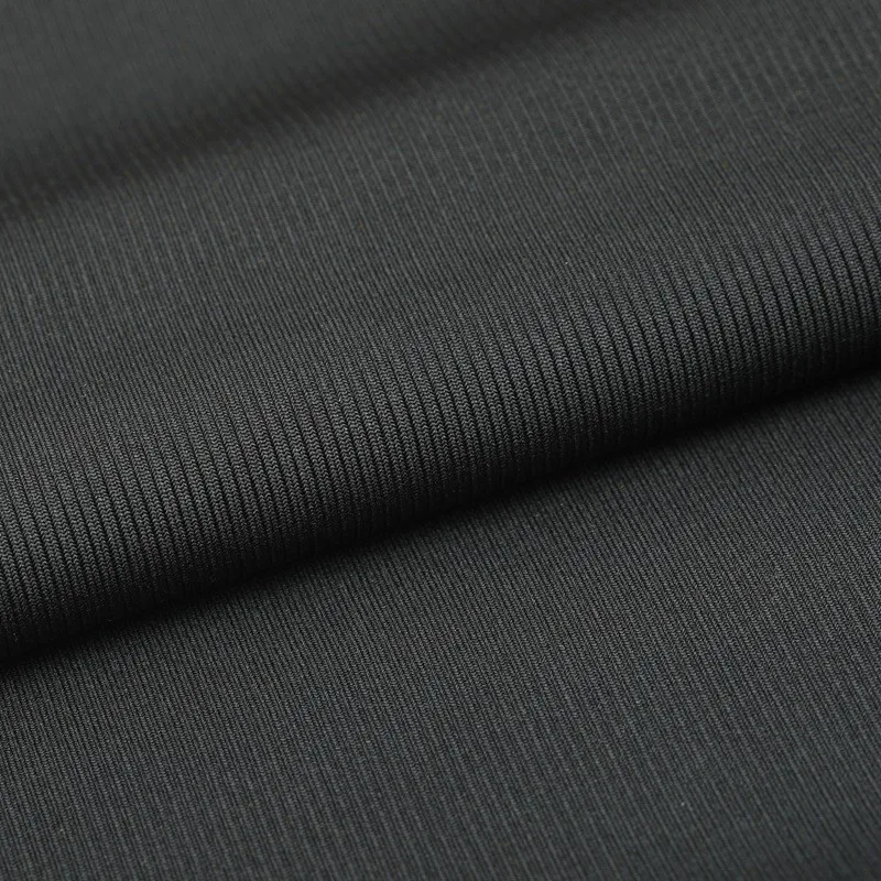 polyester spandex elastic knitted striped rib ribbing fabric for hoody cuff spun rib hem collar fabric for cuff rib fabrics