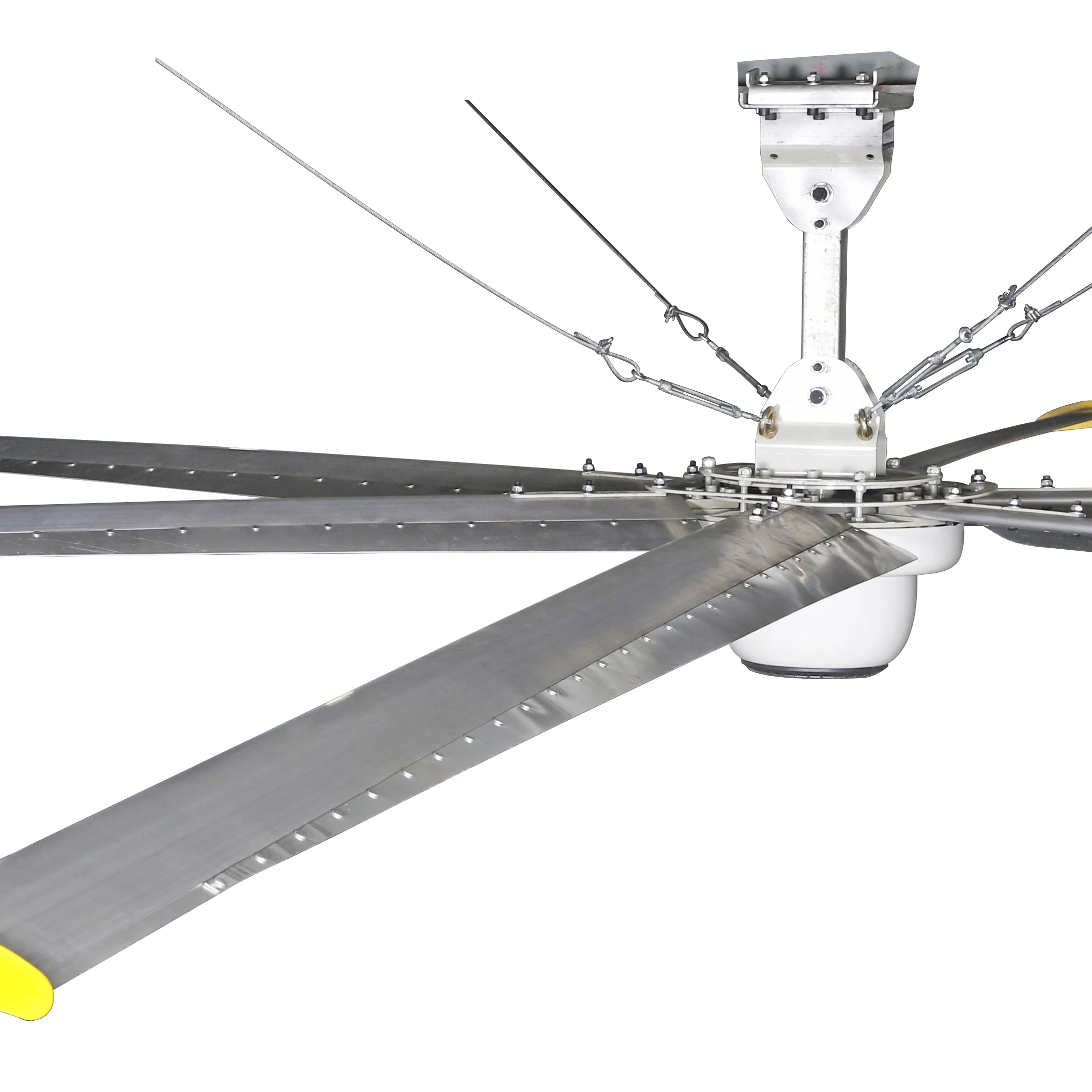 24f /7.3m Hvls DC photovoltaic large permanent magnet gearless industrial ceiling fan