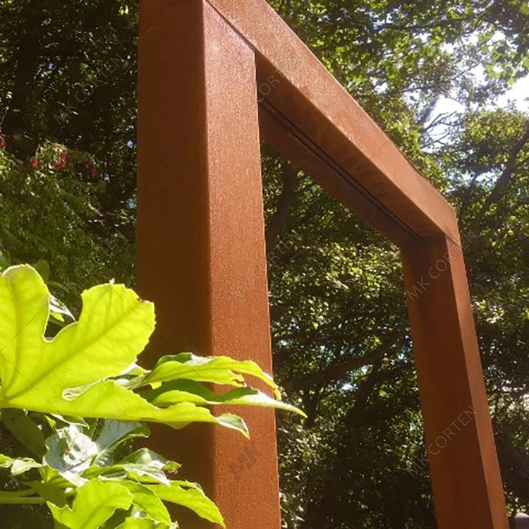 Large Corten Steel Rain Curtain panel corten Water Feature Garden Fountain