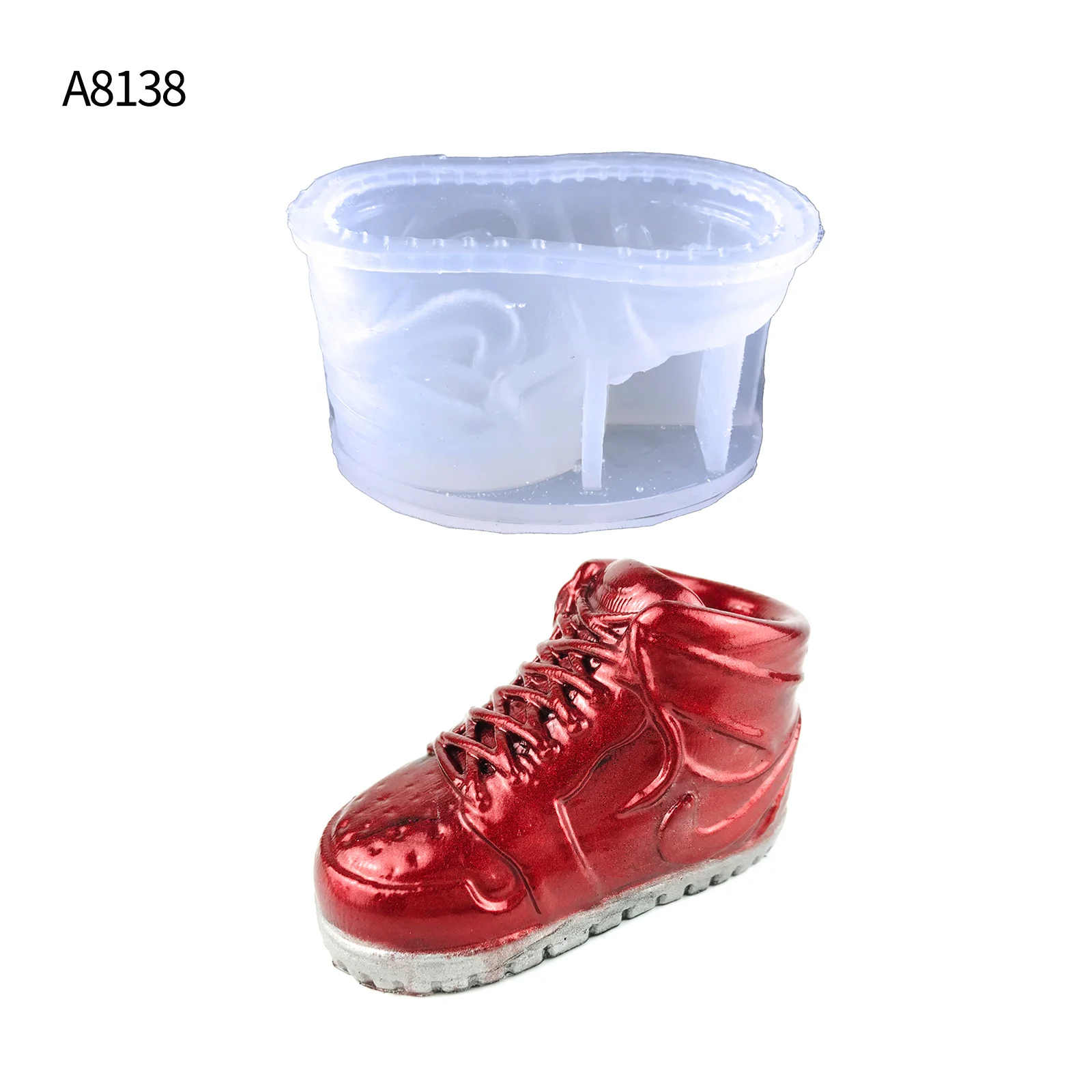 A8138 Shoes 3d decoration silicone mold diy three-dimensional shoes home decoration silicone mold