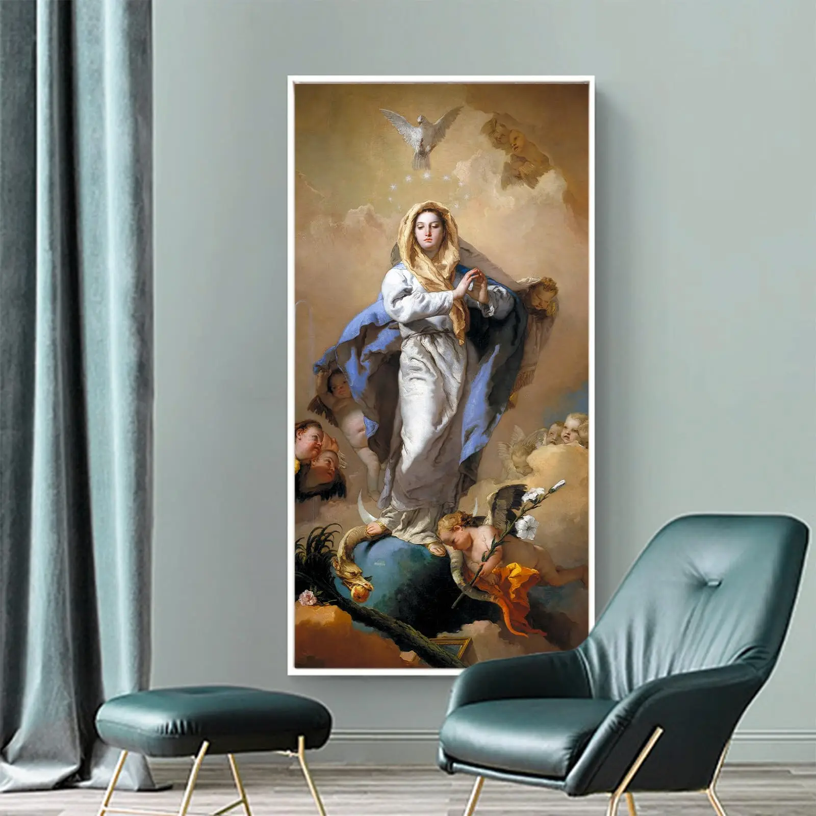A Retreat on The Immaculate Conception Custom Handpainted Portrait Oil Painting NUDE painting