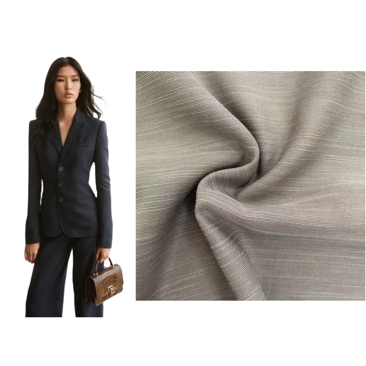 Модная ткань tencel из хлопчатобумажной ткани для костюмных и рубашных тканей дизайнерская одежды