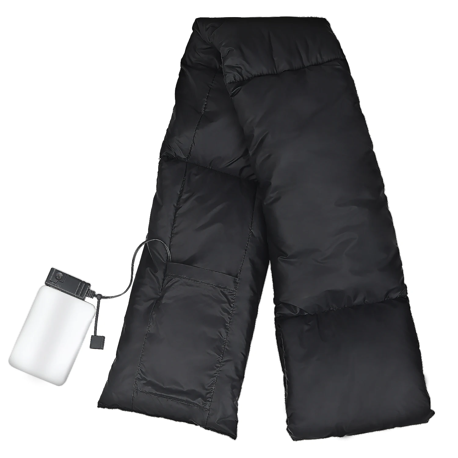 5V 10000mAh Power Bank Powered Adjustable USB Charging Winter Warm Heated Scarf For Men And Women